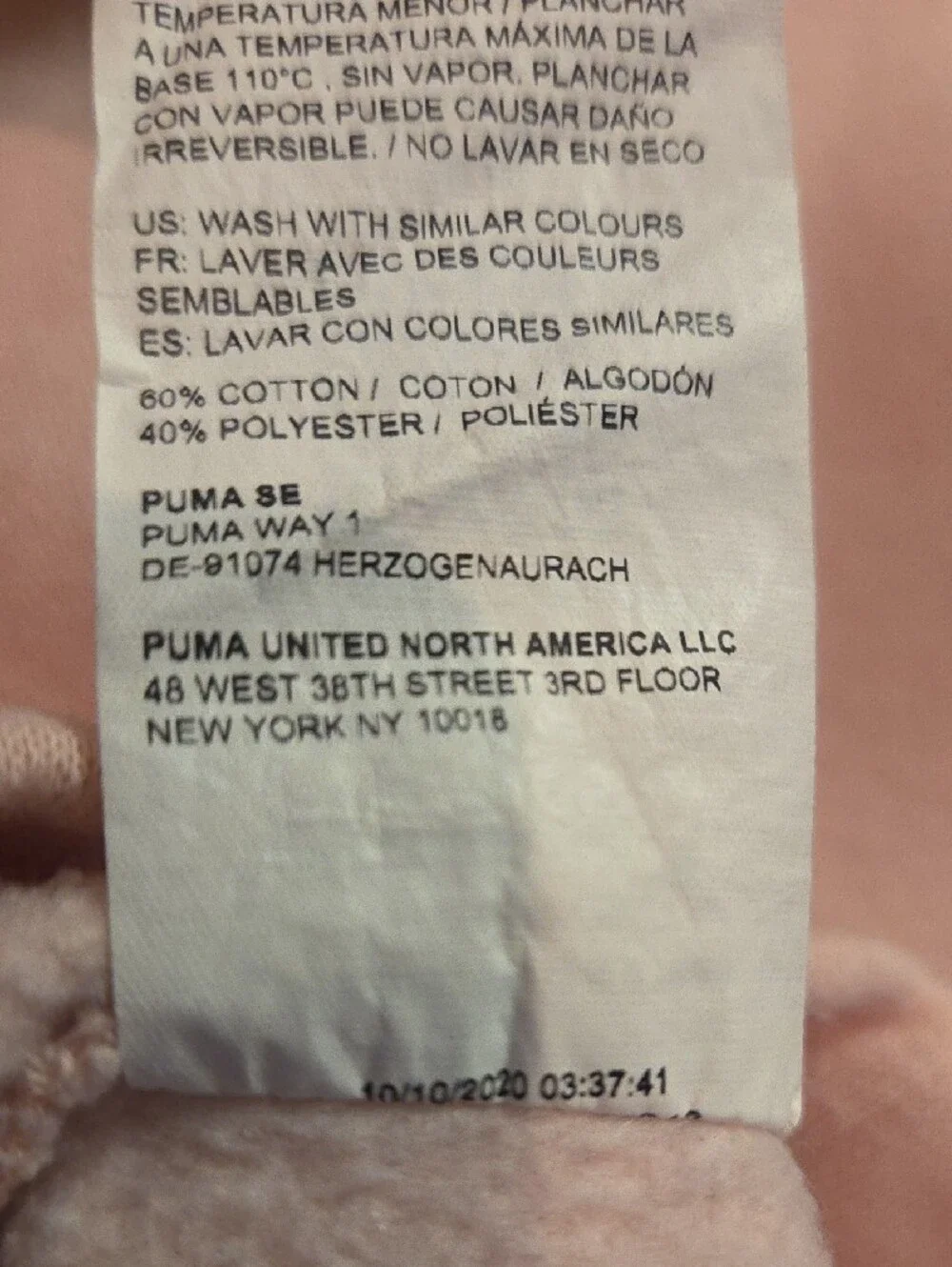 Puma light pink